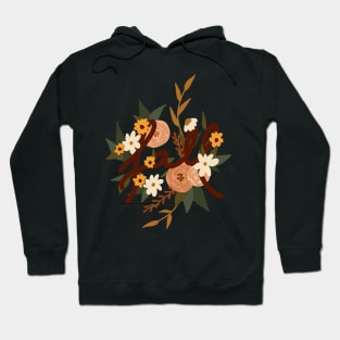 Fall Flowers and Typpography Hoodie